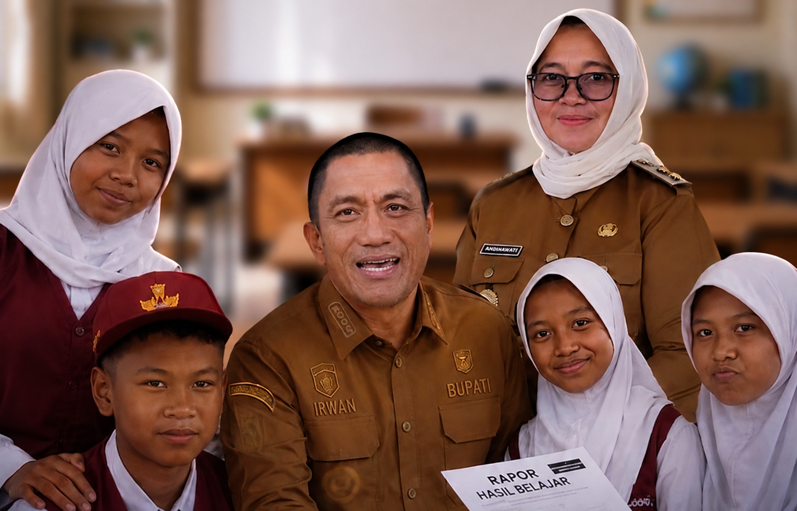 Bupati Lutim Keluarkan SE Gerakan Ayah Mengantar Anak Sekolah
