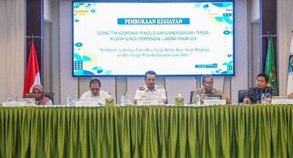 Sidang TKPSDA WS Pompengan Larona, Bahas Banjir Pada 3 Sungai Kabupaten Luwu Utara