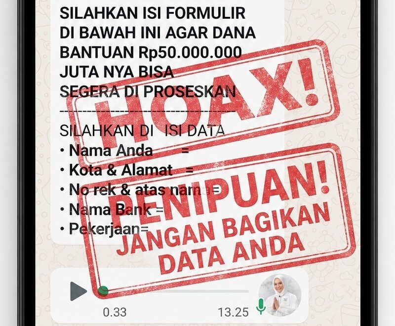 Waspada! Penipu Catut Nama Wagub Sulsel Lewat WhatsApp