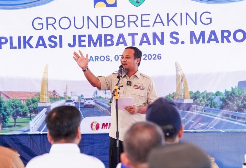 Gubernur Sulsel Ground Breaking Pelebaran Jembatan Sungai Maros A, Perkuat Konektivitas Jalur Trans Sulawesi Gubernur Sulsel Ground Breaking Pelebaran Jembatan Sungai Maros A, Perkuat Konektivitas Jalur Trans Sulawesi
