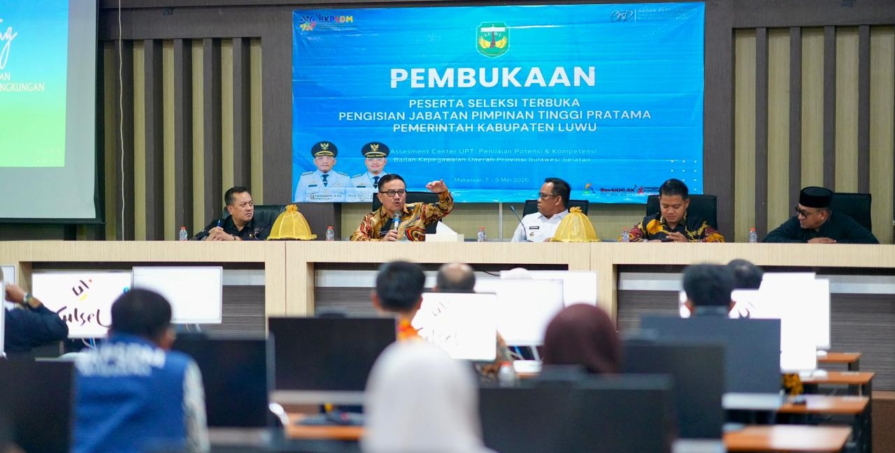 Pimpin Seleksi JPT, Jufri Rahman Dorong Pemkab Luwu Terapkan Manajemen Talenta ASN