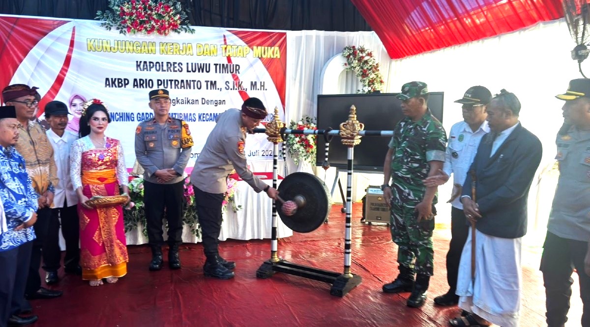 Sinergi dengan Pemkab, Polres Lutim Luncurkan Garda Kamtibmas