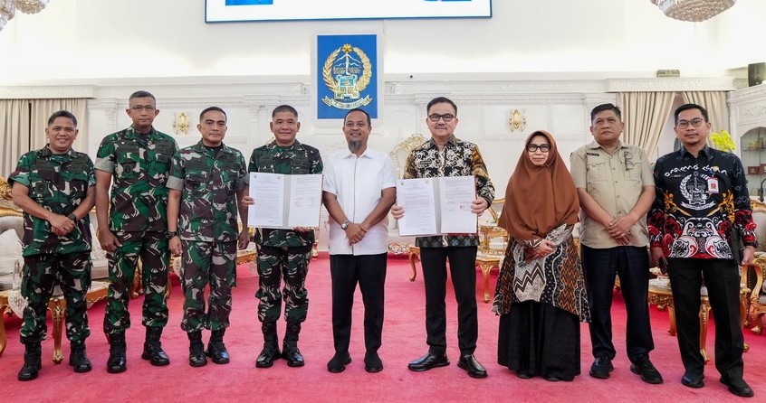 Pemprov Sulsel-Kodam XIV/Hasanuddin Teken PKS Penanganan Banjir Luwu Utara