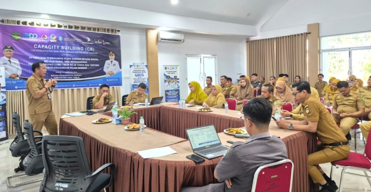 Perkuat Pemahaman Perubahan Regulasi Pajak, Bapenda Lutim Gelar Capacity Building