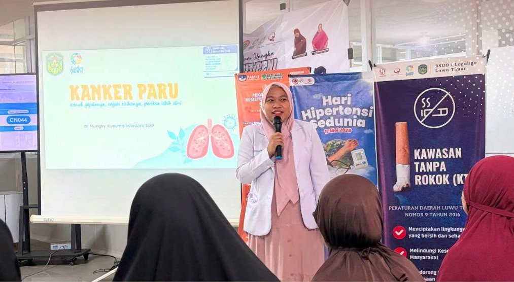 Peringati Hari Kanker Paru, RSUD I Lagaligo Gelar Penyuluhan