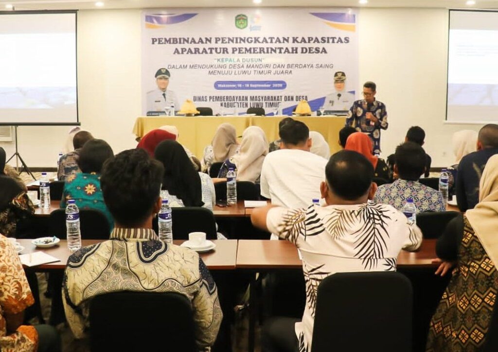 Tingkatkan Kapasitas Aparatur Desa, Pemkab Lutim Bekali Peserta dengan Materi Kebencanaan
