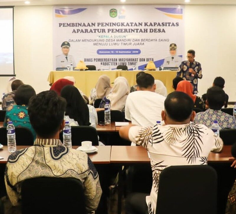 Tingkatkan Kapasitas Aparatur Desa, Pemkab Lutim Bekali Peserta dengan Materi Kebencanaan