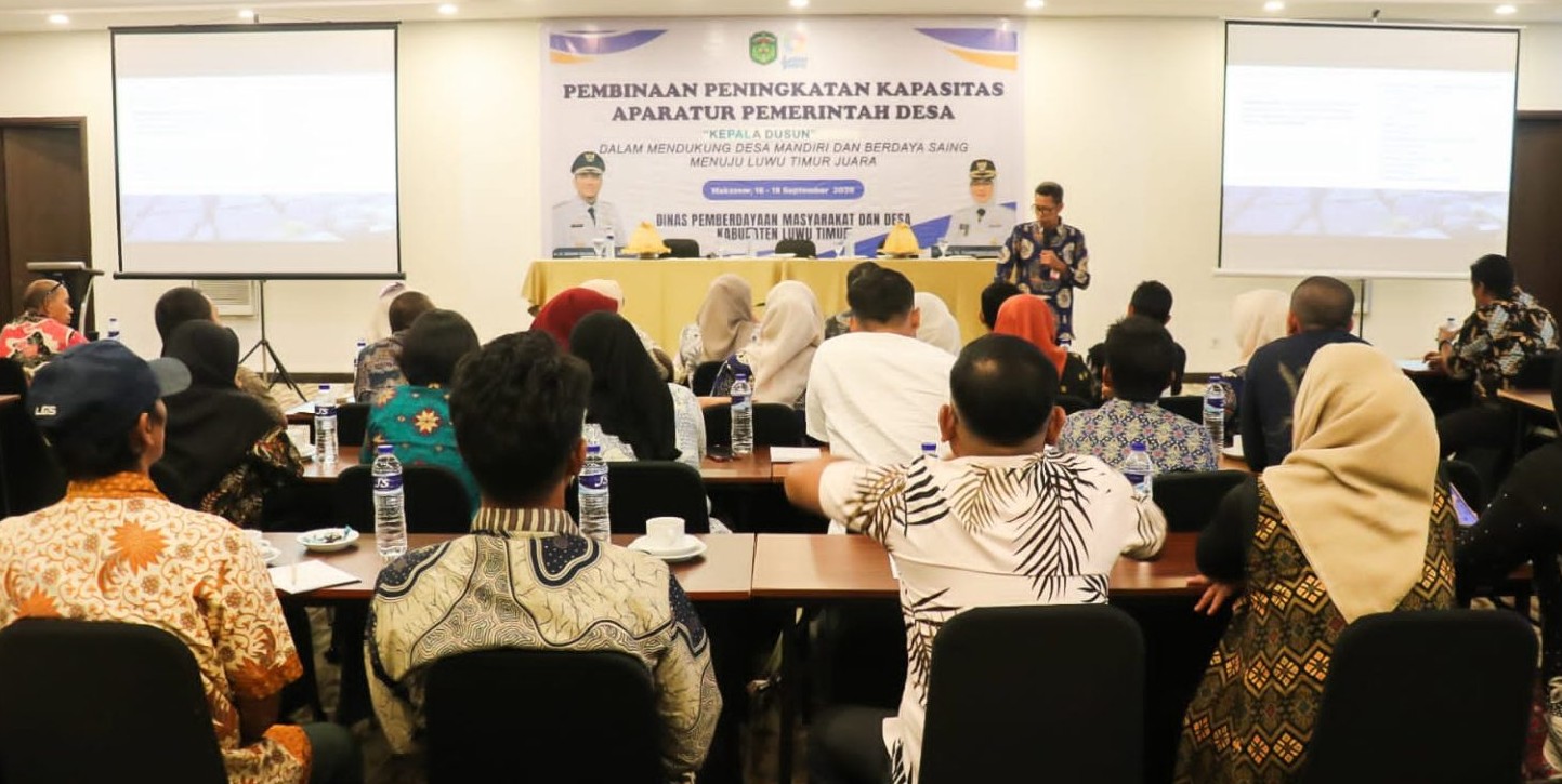 Tingkatkan Kapasitas Aparatur Desa, Pemkab Lutim Bekali Peserta dengan Materi Kebencanaan