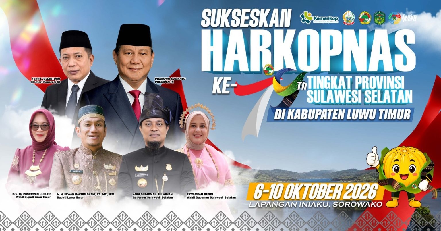 3.000 Tamu Diprediksi Hadir di Harkopnas Sulsel, Lutim Siapkan Sambutan Terbaik