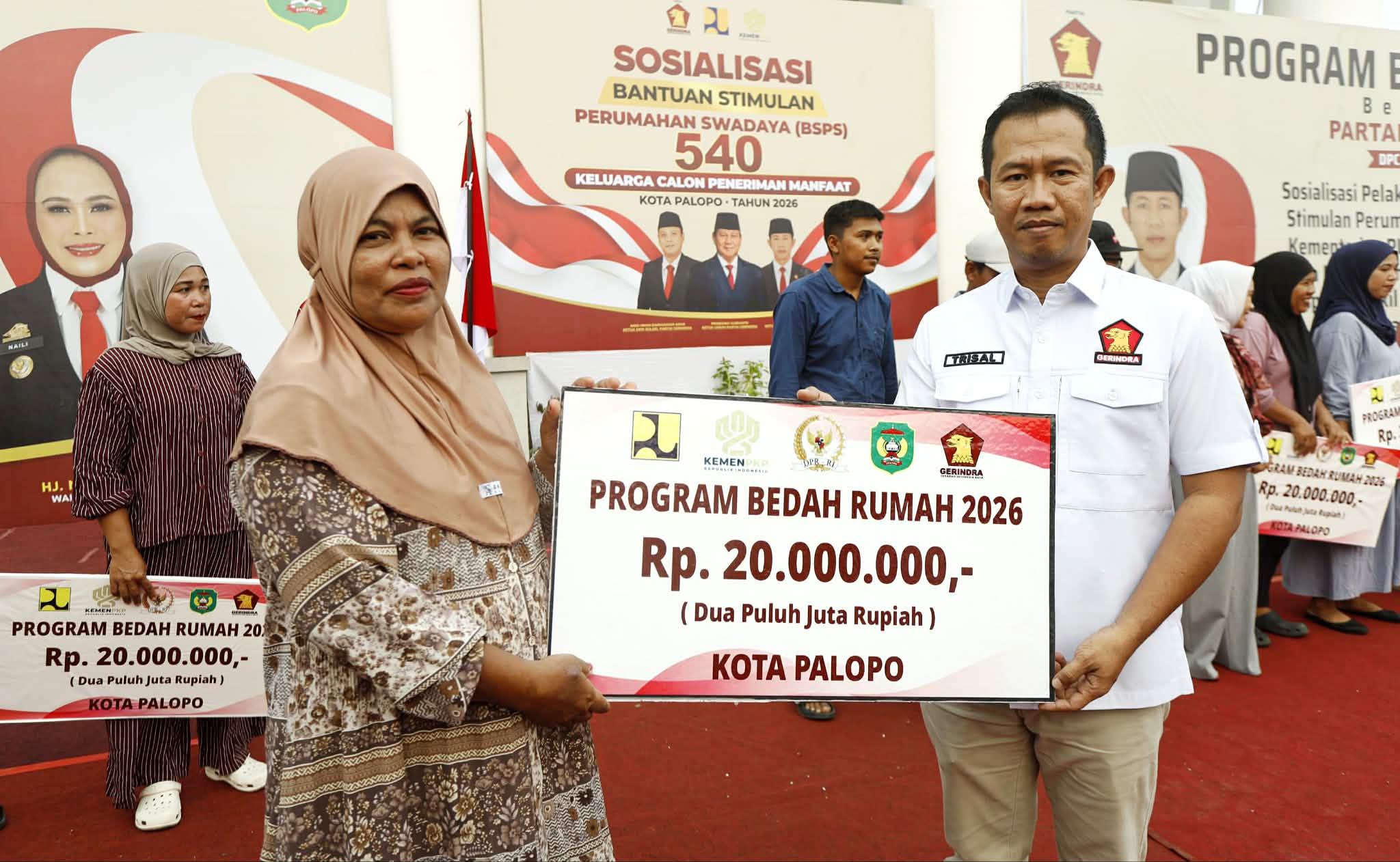 840 Warga Palopo Akan Nikmati Bantuan Bedah Rumah, Gerindra Sumbang 540 Paket Kuota Aspirasi